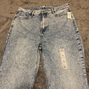 Old Navy Higher High-Rise Flare Nicky Jean Raw Hem Size 12 NEW